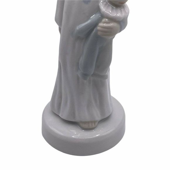 ROYAL DUX CZECH HAND PAINTED  PORCELAIN GIRL WITH CLOWN FIGURINE 6" - Picture 5 of 9